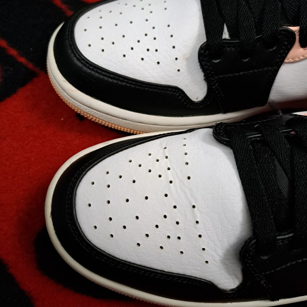 %Size 9.5 Nike Air Jordan 1 MID White/Arctic Orange Men AJ14 - Picture 8 of 12